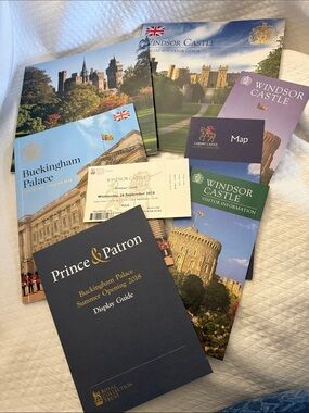 Official Royal Souvenir Guide Book Lot: Buckingham Palace Windsor Castle Cardiff